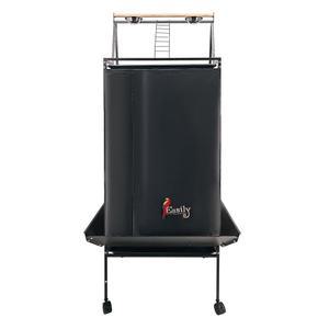 플레이탑이 있는 대형 새장용 이지 버드 케이지 커버, 굿나잇 블랙, 68인치