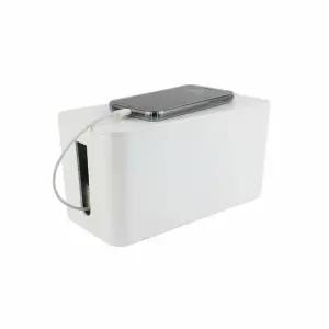 [라일리] Rly 전선 정리함 화이트 소형 멀티코드 보관 케이스