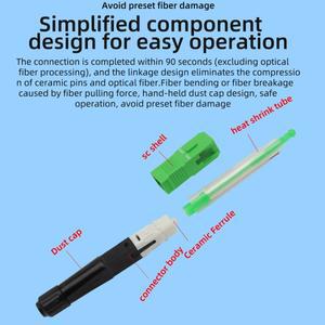 2025 신형 SC APC UPC FTTH 광섬유 커넥터 융착 접속기 어댑터 핫멜트 조인트 용접