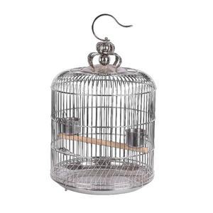 대형 새장 스텐 원형 케이지 고리형 새집 투명 금속 소형 하우스 잉꼬 철제 앵무새장