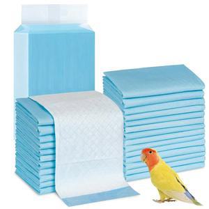 Pawfly 40매 일회용 새장 라이너, 23.6인치 x 23.6인치, 고흡수성 누수 방지 종이 라이너 컷테이블 잉꼬 케이지 쿠션 패드 매트 액세서리 애완동물용