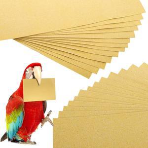 오클렌 50피스 새장용 자갈 라이너 종이, 11 x 17 인치 새장 애완동물 침구 액세서리, 앵무새 우리 샌드페이퍼