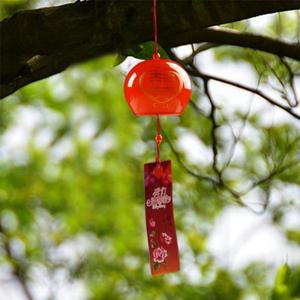 일본 바람 종소리 홈 장식을위한 낭만적 인 꽃 전통적인 행운의 작은 실내 야외 정원 벨