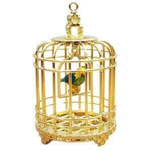 발라쿠 빈티지 인형의 집 새장: 1:12 스케일 미니어처 새장 장식, 액세서리(황금)