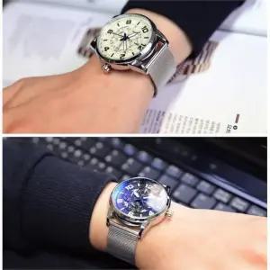 남성 심플 메탈 손목시계 캐주얼 시계 2컬러 (9241913A)