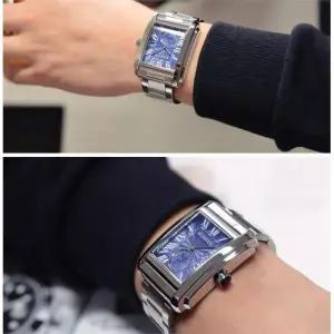 남성 심플 고급 메탈 손목시계 캐주얼 시계 (9241874A)