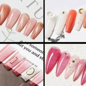 코핀 폴리 연장팁 말캉팁 손톱 케어 인조 스티커 120pcs 젤네일