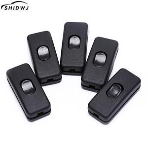 ON/OFF 인라인 스위치 블랙 테이블 램프 데스크 라이트 코드 케이블 110-250V 5 개/몫