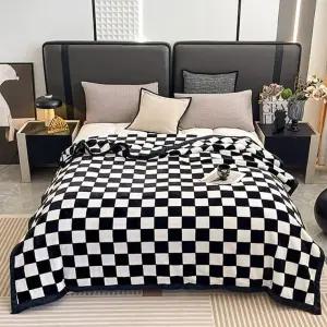 체크 담요 극세사 대형 블랭킷 캠핑 쇼파 침대