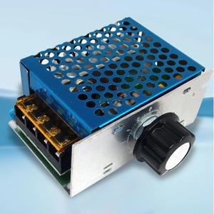 사이리스터 거버너 AC 220V 전자 전압 조정기 제어 스위치, 디밍 속도 온도 조절용 고전력, 4000W