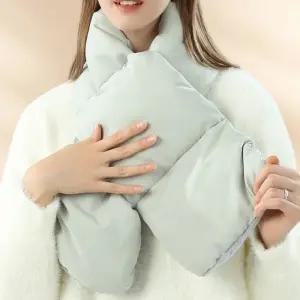 남녀공용 포근한 와이드 패딩목도리 방한넥워머 패딩머플러 커플목도리 겨울머플러 방한용품