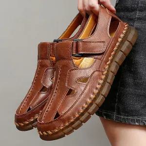 남친 아이템 캐주얼화 신발 수제 소근창 빅사이즈 통기성 샌들 트렌드 트렌디 HT5