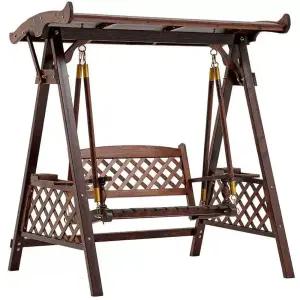 야외그네 방부목 스윙체어 흔들의자 정원그네 그네