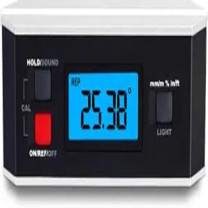 백라이트 디스플레이가 장착된 AICEYI 블랙 V-그루브 디지털 앵글 파인더 - 고정밀 IP65 방수 자기