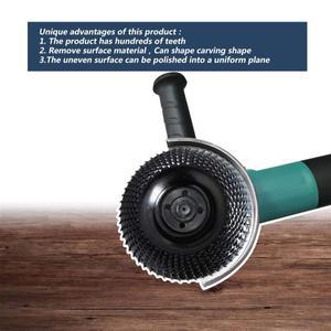 4인치 그라인더 휠 디스크, 목재 쉐이핑 곡선 샌딩 조각 회전 도구, 16mm, 22mm