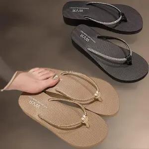 [신상오픈런]여성 여름 바캉스 웨이브 슬리퍼 낮은굽 쪼리 플립플랍 (38644823)