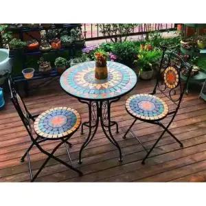 야외 테라스 테이블의자세트 철제테이블의자세트