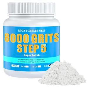 록 텀블러 그릿 - 최종 단계 5를 위한 8000 알루미늄 산화물 폴란드산 암석 유리 보석 및 제조를 초미세
