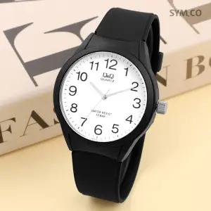 큐앤큐 VR28J-002Y 라지사이즈 저소음 캐쥬얼 학생 수능 남녀공용 우레탄 시계 d