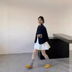 여성용 청 봄 캐주얼 솔리드 자켓 코트 상의 베이비넥 활성염 DUCHI1