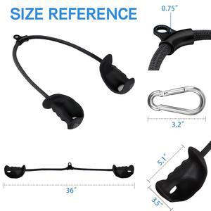 HXD 인체 케이블 기계용 그립이 블래스터 이두박근 로프 보디 부착물 공학적 있는 이두근