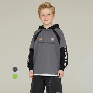 [롯데백화점]볼컴키즈 레이어드 후드 티셔츠 D6S009