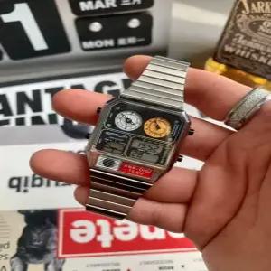 레트로 메탈 손목시계 특이한 디자인 패션 아날로그 밴드