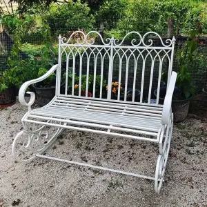 유럽식 철제 흔들의자 정원 의자 철제흔들의자 레트로