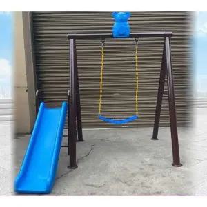 야외그네 철제 2인용 테라스 라탄 야외용 의자 카페