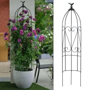 오벨리스크 나무 식물 정원 야외 덩쿨 지지대 화단