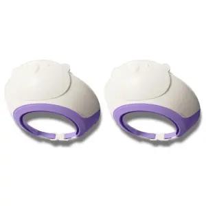 원더파파 유아 샴푸캡 목욕 용품 곰돌이 퍼플 X2개 BNS