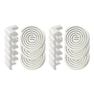 원더파파 쿠션 모서리 코너 보호대 세트 화이트 X2 BNS