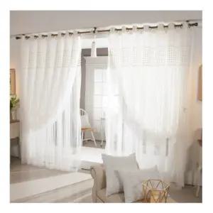 지나송 암막 커튼 봉 데일리 웨딩스타일 대형 화이트 BNS