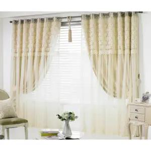 지나송 거실 암막 커튼 로망 웨딩스타일 중형 베이지 BNS
