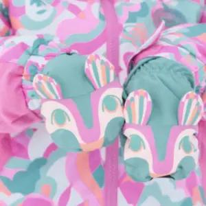 퀵실버 여아 어린이 방수 기모 벙어리 장갑 썰매 L BNA