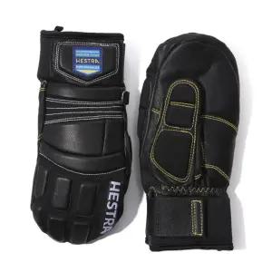 헤스트라 초등 검정 가죽 벙어리 장갑 스키 남아 6 BNA