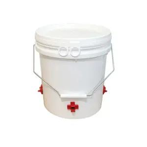 미니3호 20리터 닭물통 니플급수기 식기 4개 수평니플