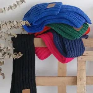 [신상오픈런]뜨개목도리 패치 슬림 왕골지 미니 니트머플러 (30015518)