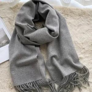 [신상오픈런]빅사이즈머플러 정장 겨울출근룩 프린지 무지목도리 (30015375)