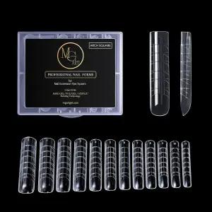MGart 듀얼 네일 ARCH SQUARE 구조 폴리 젤 솔리드 아트 디자인 살롱앤DIY를 위한 12가지 크기의 풀 커버