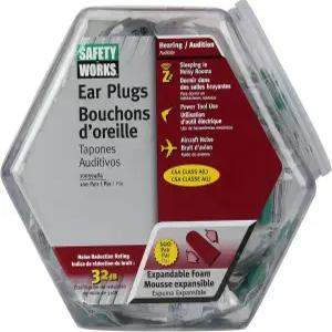 세이프티웍스 10059484 확장형 폼 이어 플러그 인 카운터 디스플레이 100쌍 그린