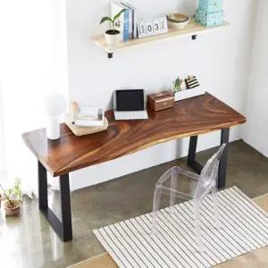 해찬솔 우드슬랩 몽키포드 통원목 책상 테이블 1600_w700 국내제작 맞춤제작가능 식탁테이블