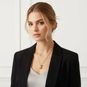 822754 Y1500 8030 카산드라 모노그램 링 펜던트 목걸이