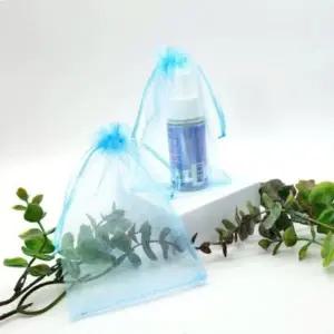 [룽스]포장봉투 오간자주머니 블루 10x15cm