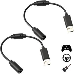 G920 G923 G27 G29용 Xbox 360 컨트롤러용 2팩 USB 브레이크어웨이 케이블 기타 히어로 록스미스 리얼 톤 어댑터 구동력 스러스트마스터 페라리 458 스파이더 레이싱 휠 코드