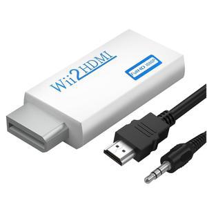 3.5mm 오디오 케이블 1080P Wii HDMI 변환기를 갖춘 Septanrio 어댑터, 모든 디스플레이 모드에 호환, 콘솔, 디스플레이, HDTV 등에 적합 (흰색)
