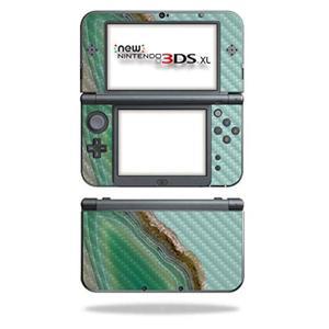 닌텐도 뉴 3DS XL (2015)용 마이티스킨 탄소 섬유 스킨 - 그린 에이지 | 보호, 내구성 있는 질감의 마감 쉽게 적용, 제거 및 스타일 변경 가능 미국산