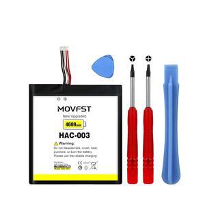 MOVFST HAC-003 교체 배터리, 스위치 2017 게임 콘솔 HAC-001 HAC-A-BPHAT-C0 HAC-S-JP 도구용 4600mAh 대용량 배터리