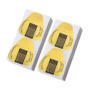 Subay 200Pcs 아크릴 네일용 전문가용 롱 네일 폼 폴리겔 아트 팁용 두꺼운 연장 프리미엄 종이 전 스티커