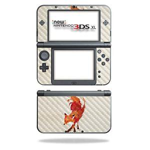 마이티스킨즈 닌텐도 뉴 3DS XL (2015) - 벌프스 폭스 | 보호, 내구성 있는 질감의 탄소 섬유 마감 쉽게 적용, 제거 및 스타일 변경 가능 미국산